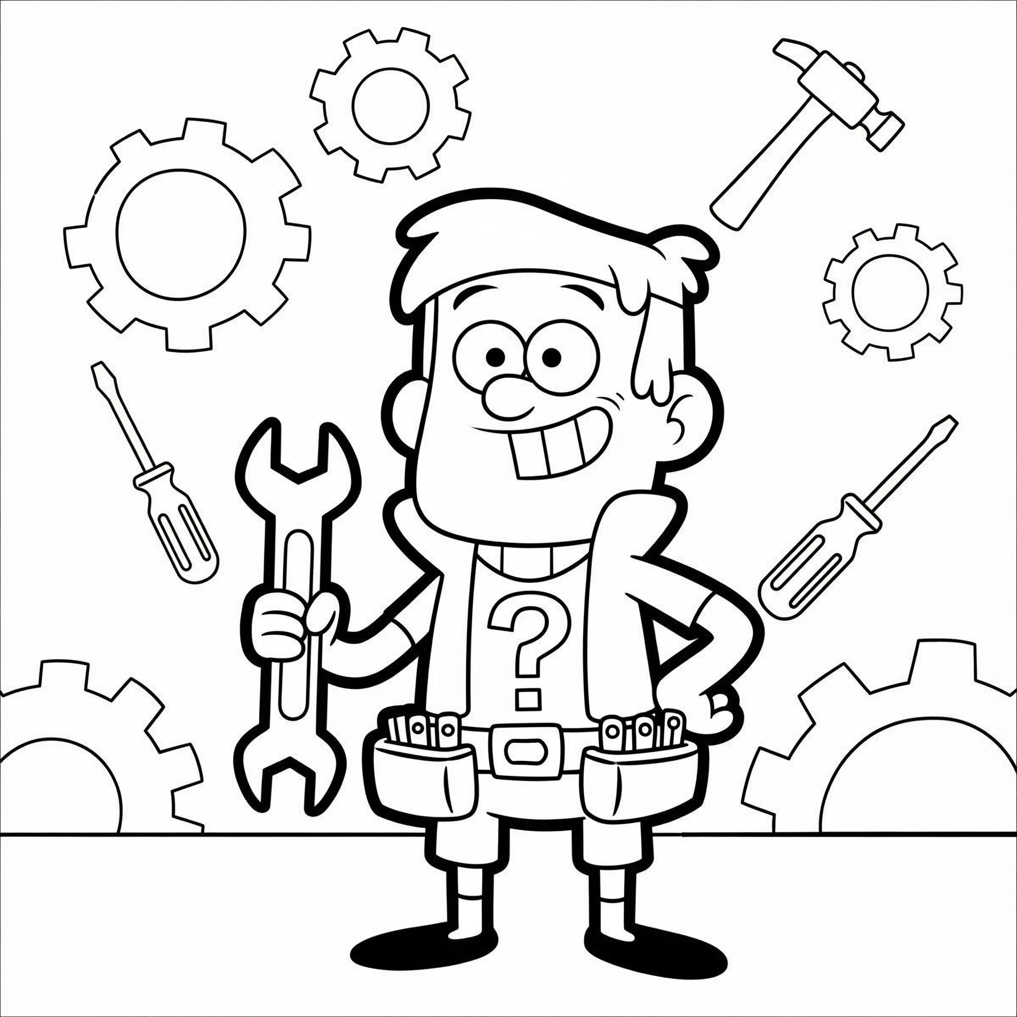 coloriage Gravity Falls a imprimer gratuit
