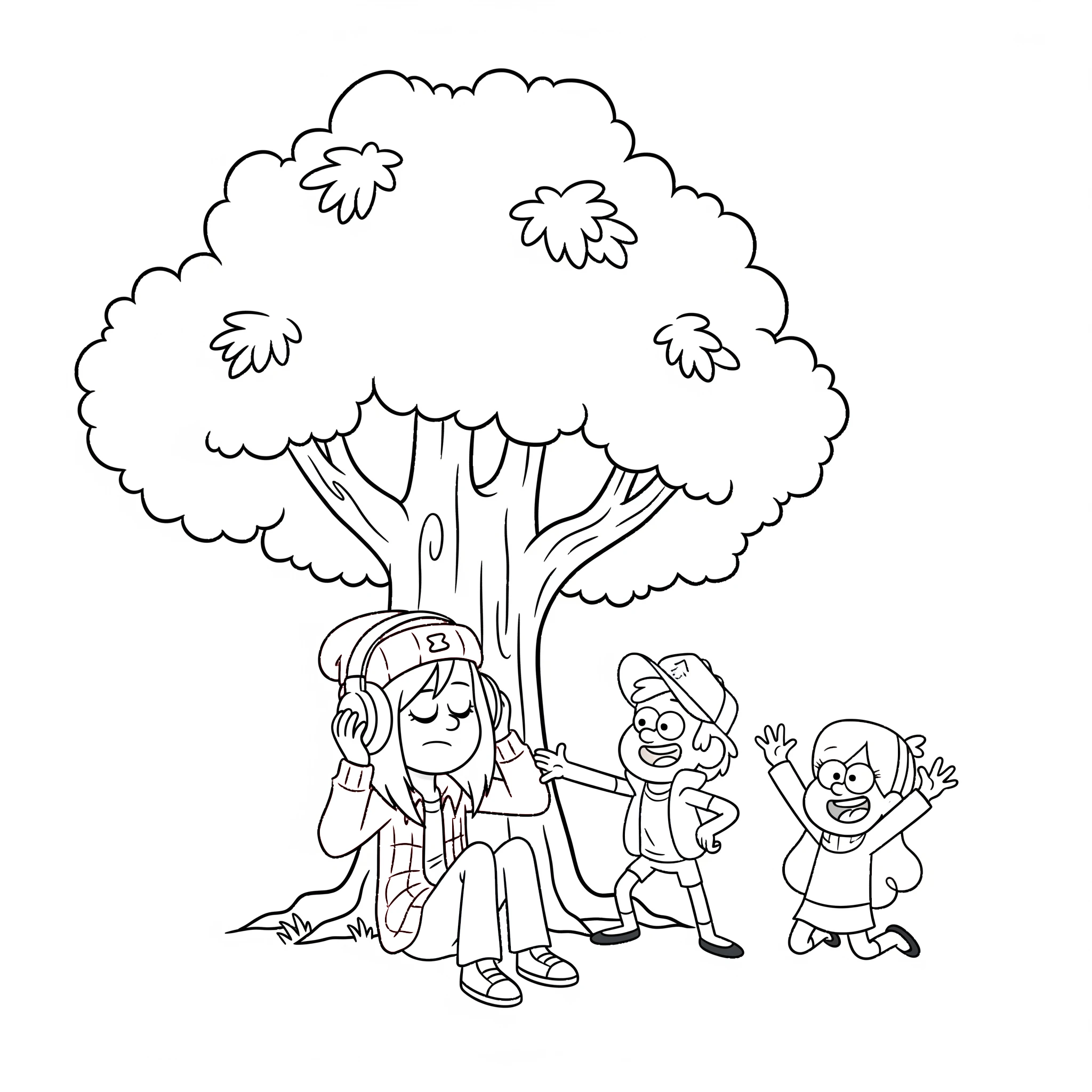 coloriage Gravity Falls pour enfant de 2 ans 2