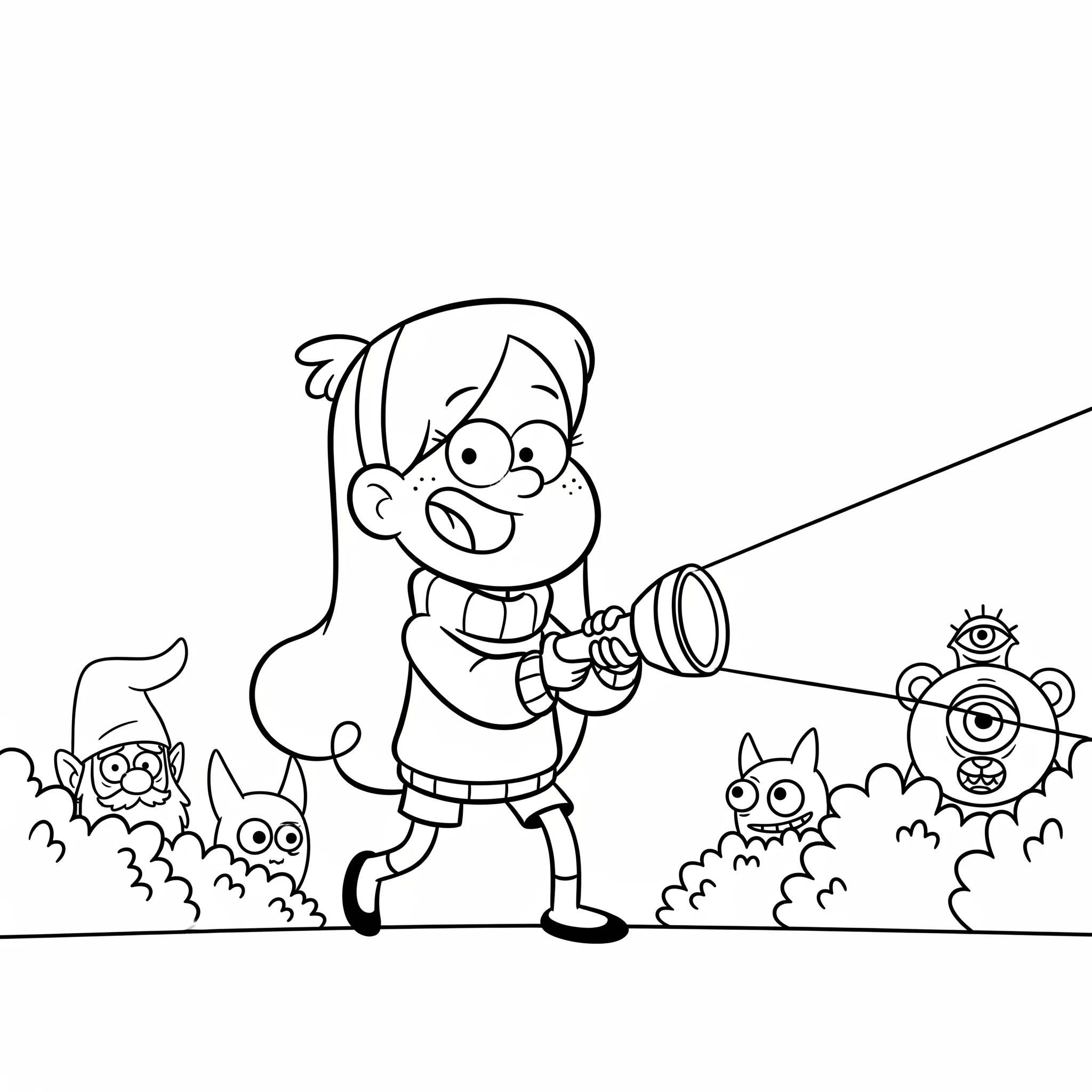 image de coloriage Gravity Falls pour enfant