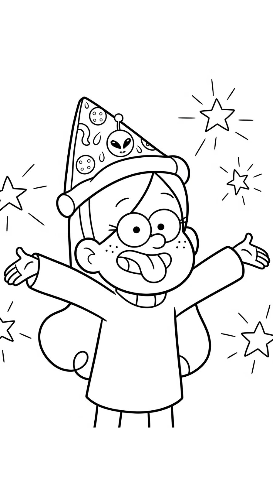 coloriage Gravity Falls pour enfant de 2 ans