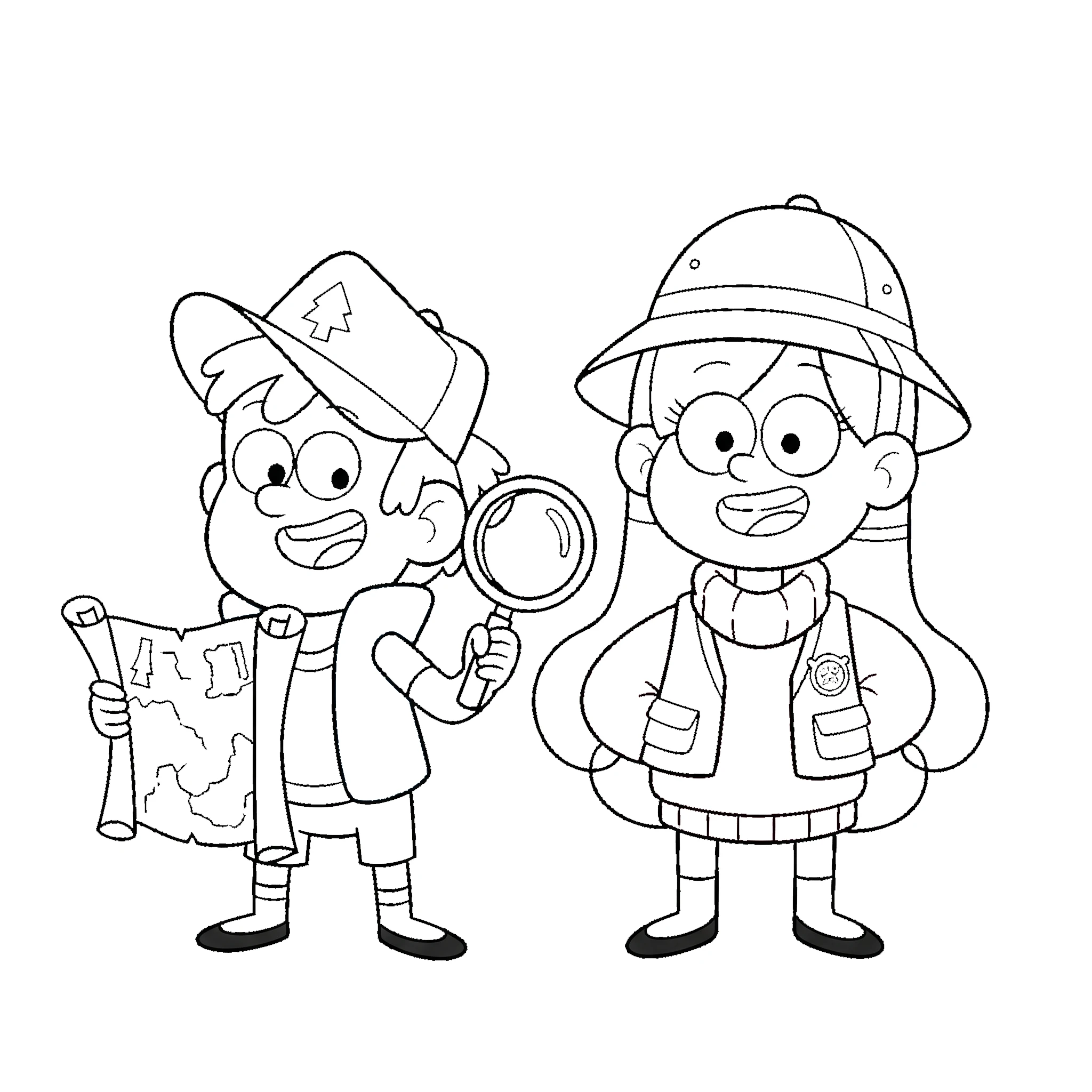 imprimer coloriage Gravity Falls gratuit