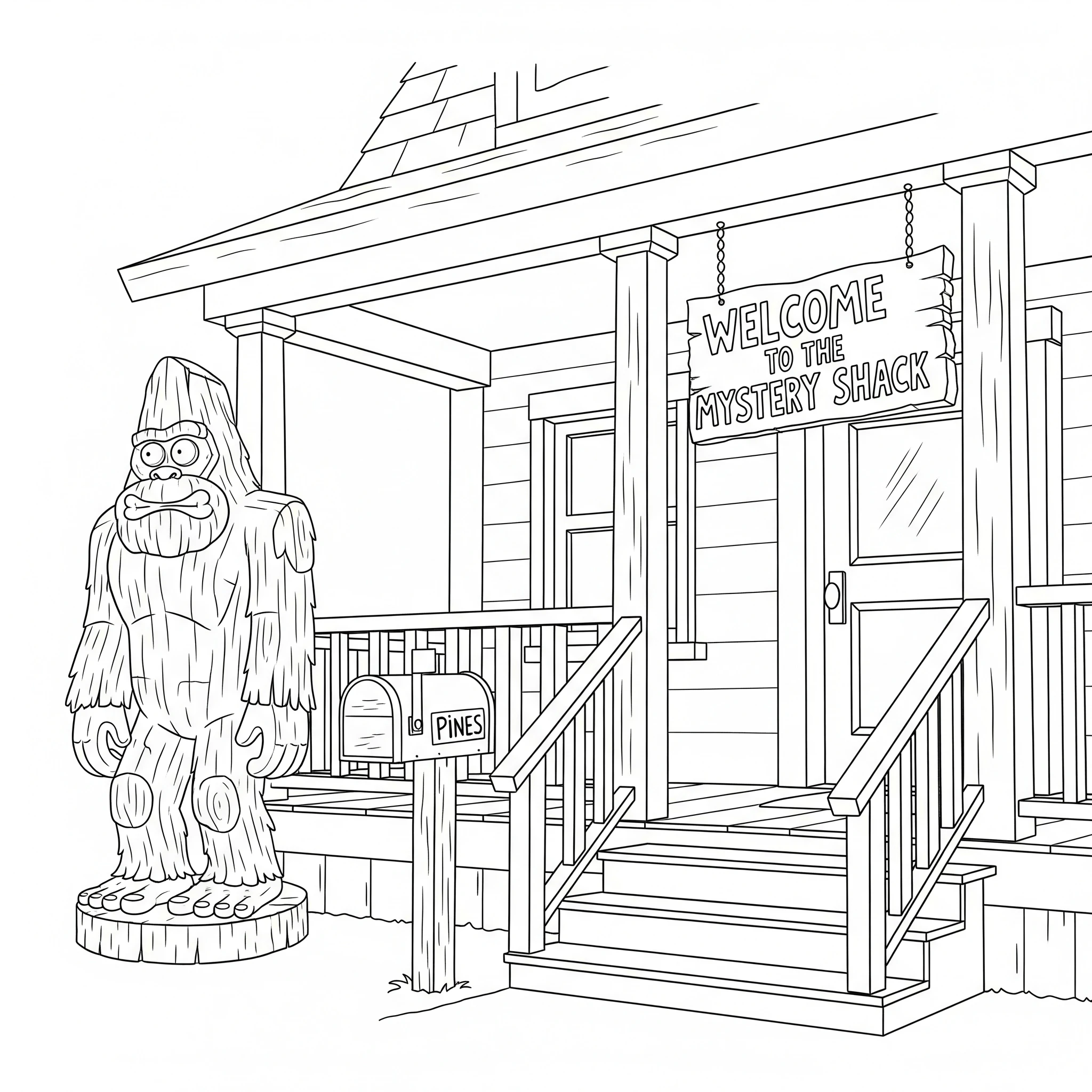coloriage Gravity Falls pour enfant de 10 ans