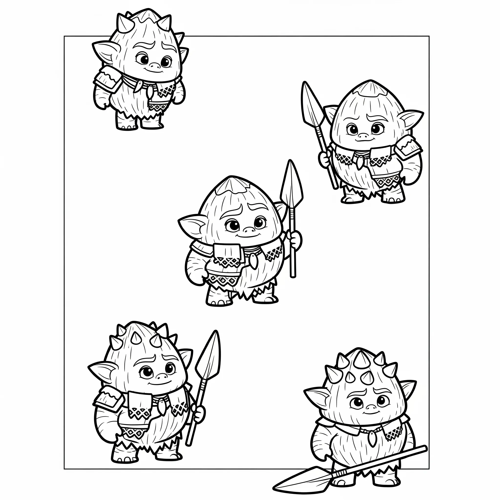 coloriage Kakamora gratuit a imprimer