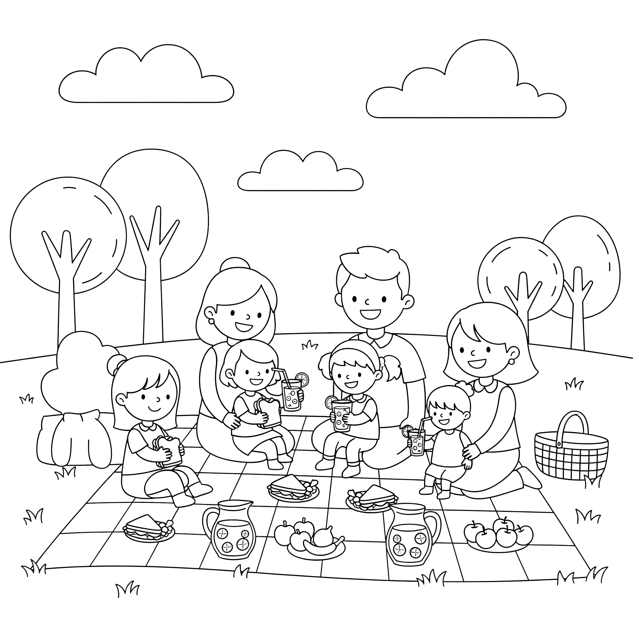 coloriage Labor Day educatif pour enfant