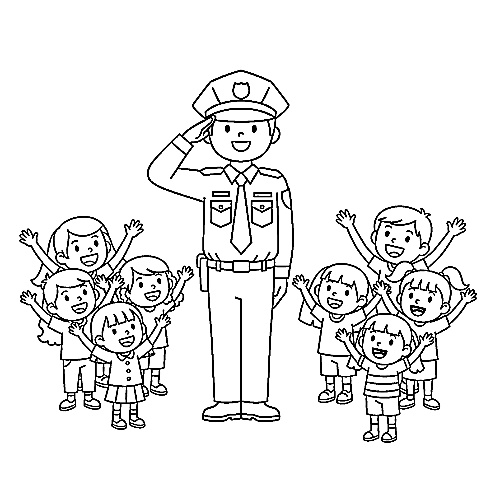 coloriage Labor Day pour enfant de 3 ans