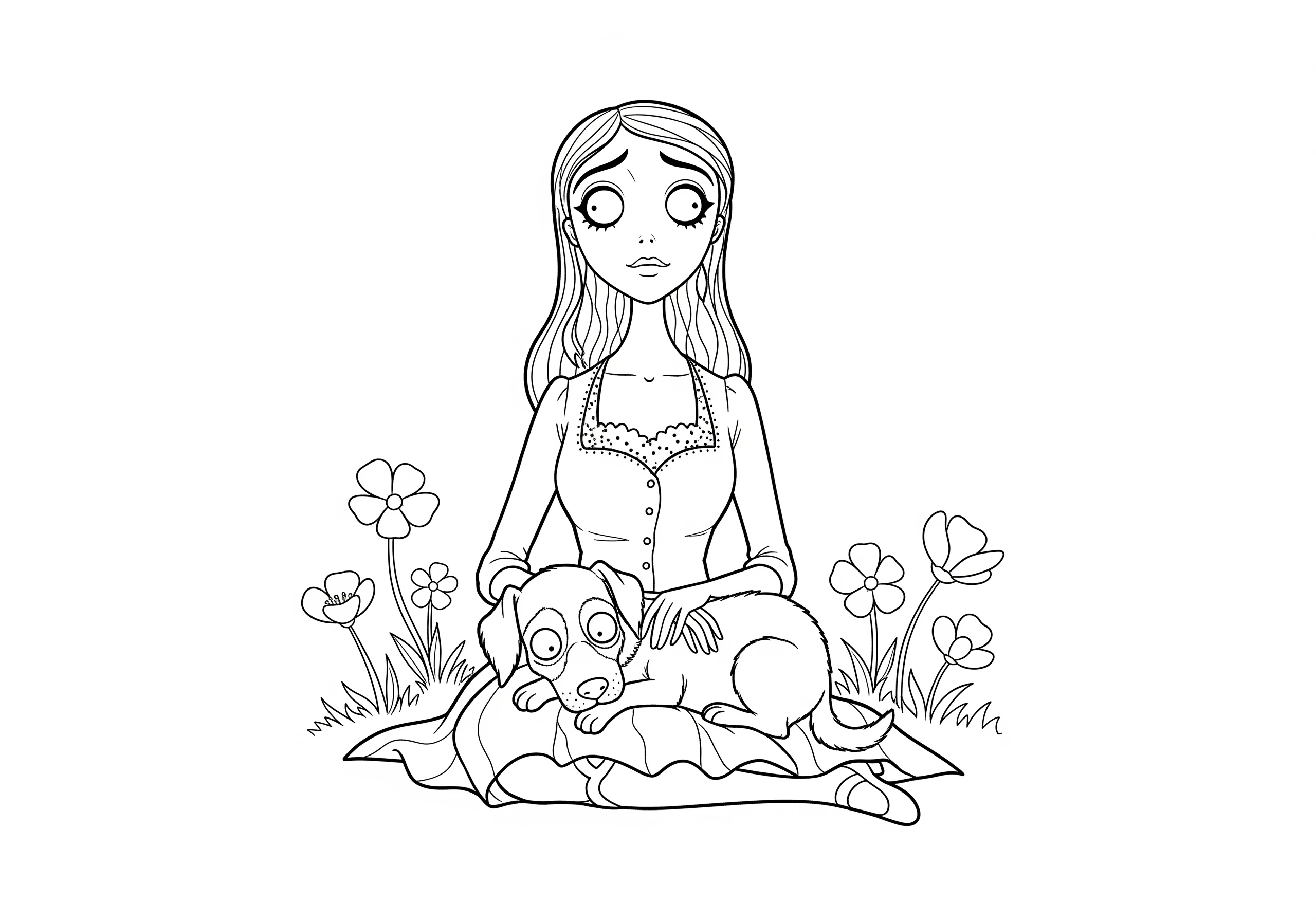 coloriage Les Noces Funèbres pour enfant