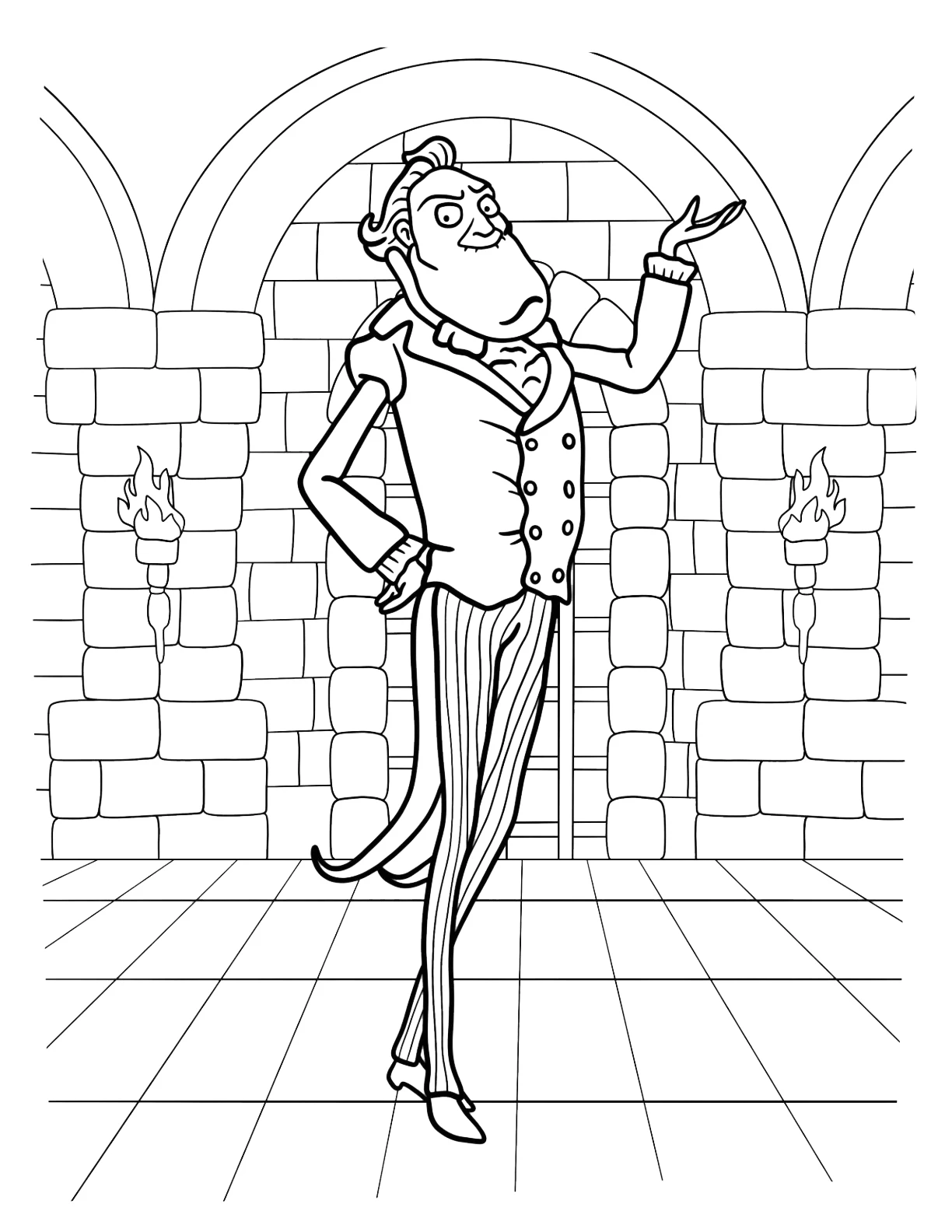 coloriage Les Noces Funèbres à imprimer pour enfant de 10 ans