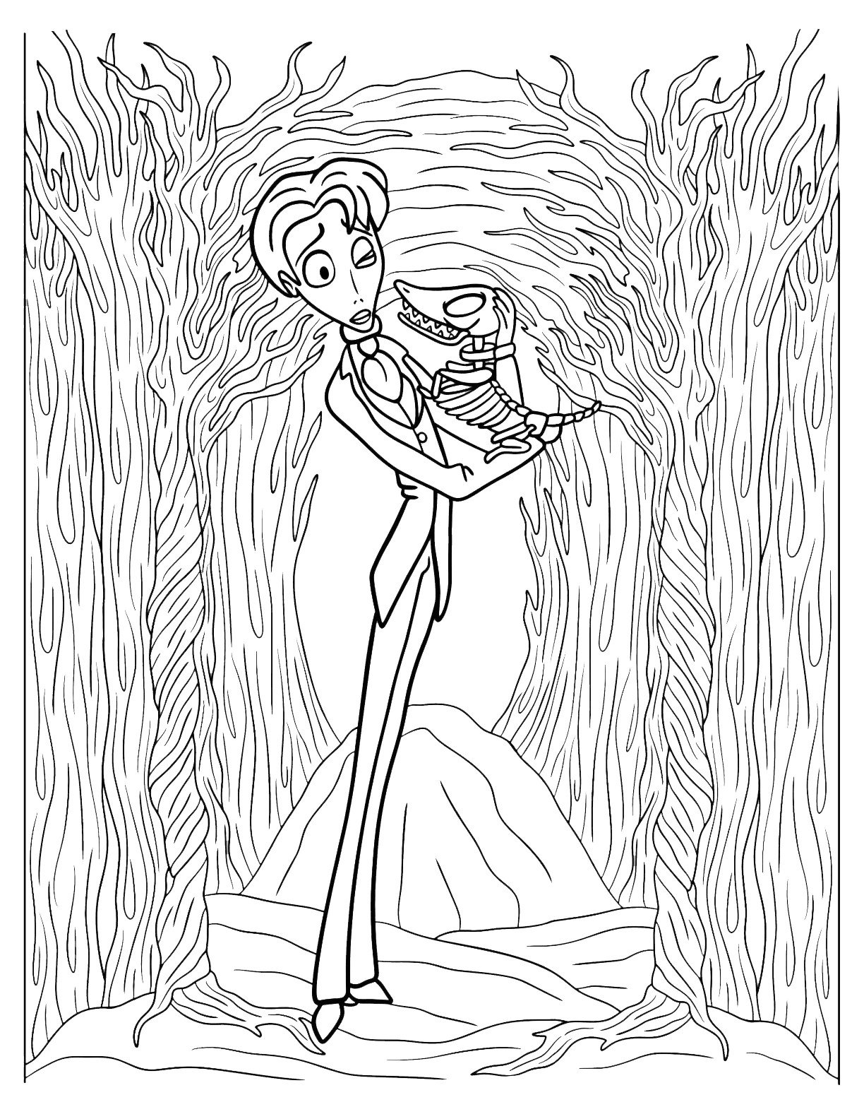 coloriage Les Noces Funèbres et apprentissage