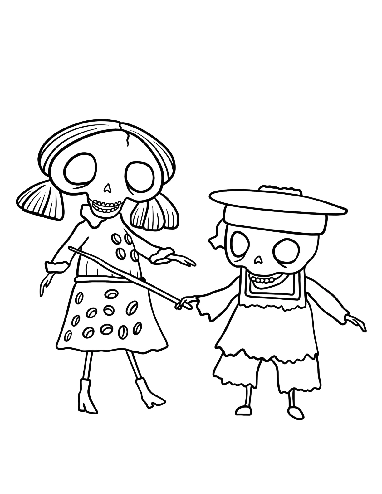 coloriage Les Noces Funèbres pour enfant de 5 ans 1