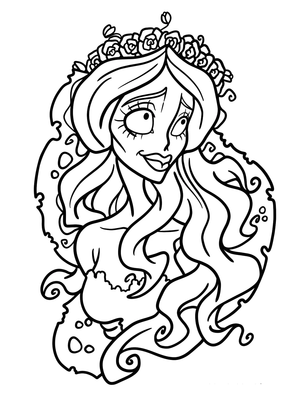 coloriage Les Noces Funèbres gratuit a imprimer