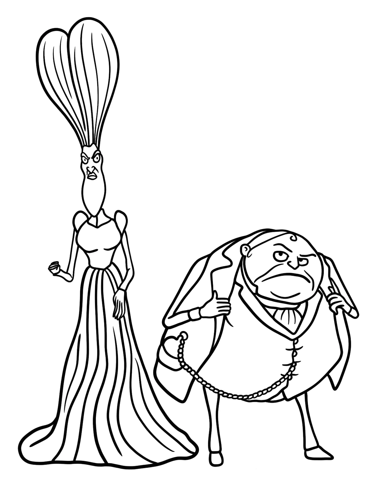 coloriage Les Noces Funèbres à imprimer pour enfant de 7 ans