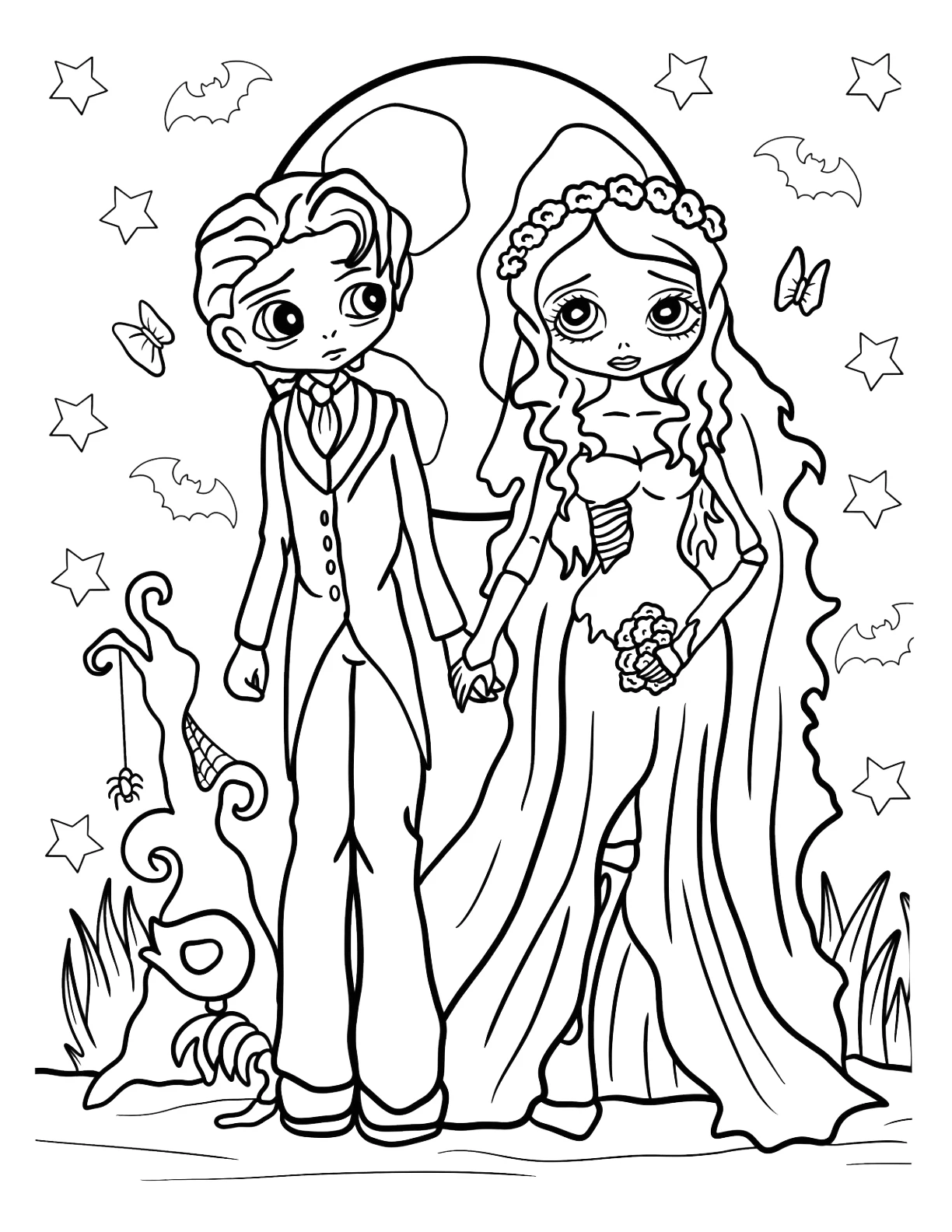 coloriage Les Noces Funèbres en ligne 1