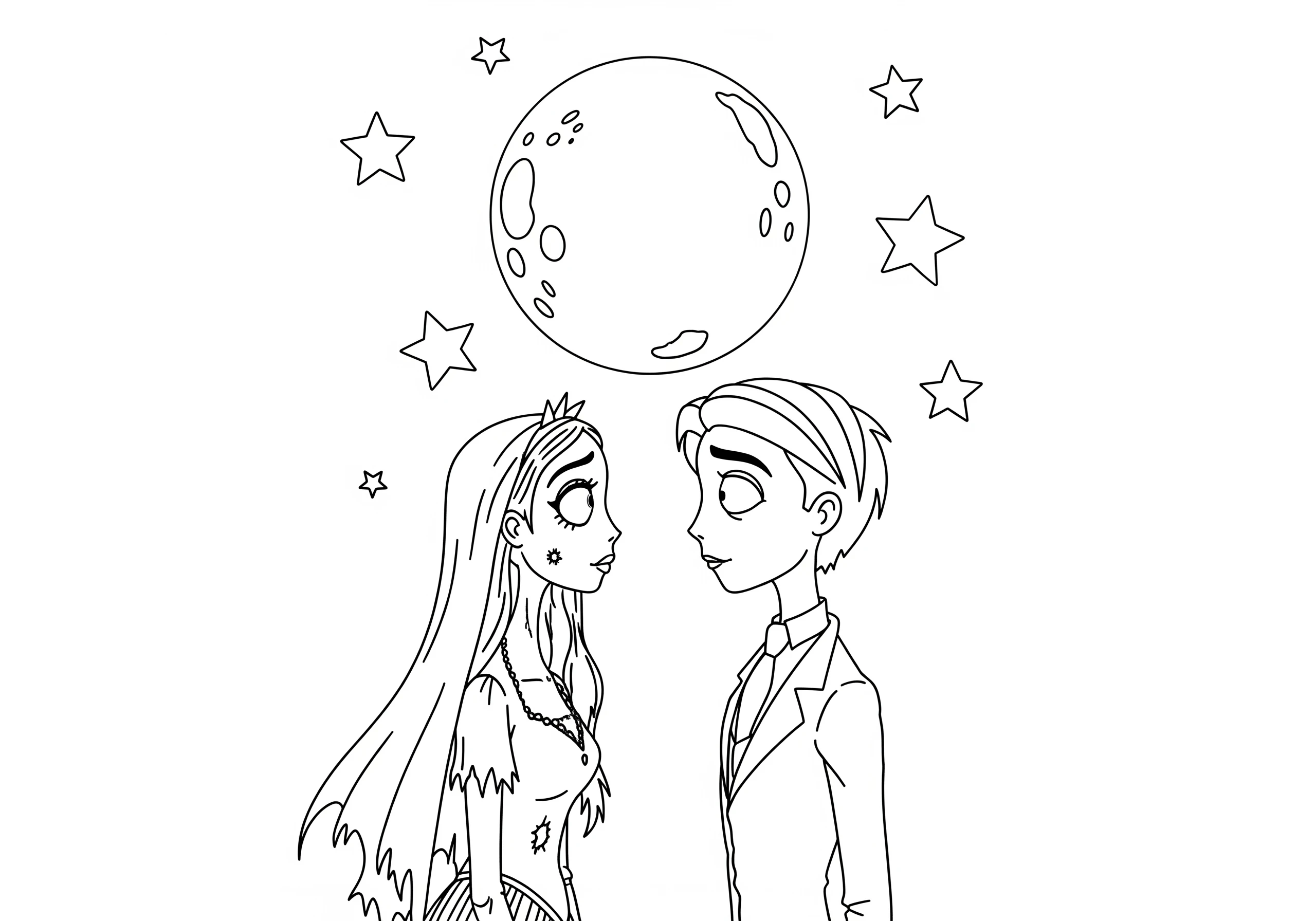 coloriage Les Noces Funèbres à imprimer