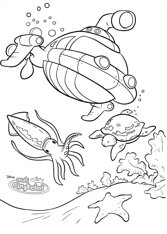 coloriage Little Einsteins pour enfant de 4 ans
