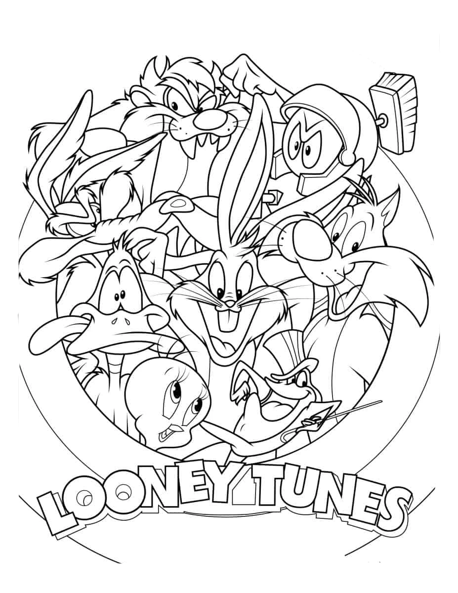 coloriage Looney Tunes pour enfant de 10 ans 1