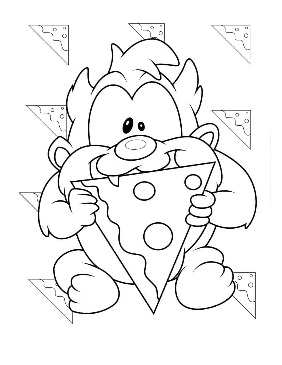 coloriage Looney Tunes à imprimer pour enfant de 6 ans