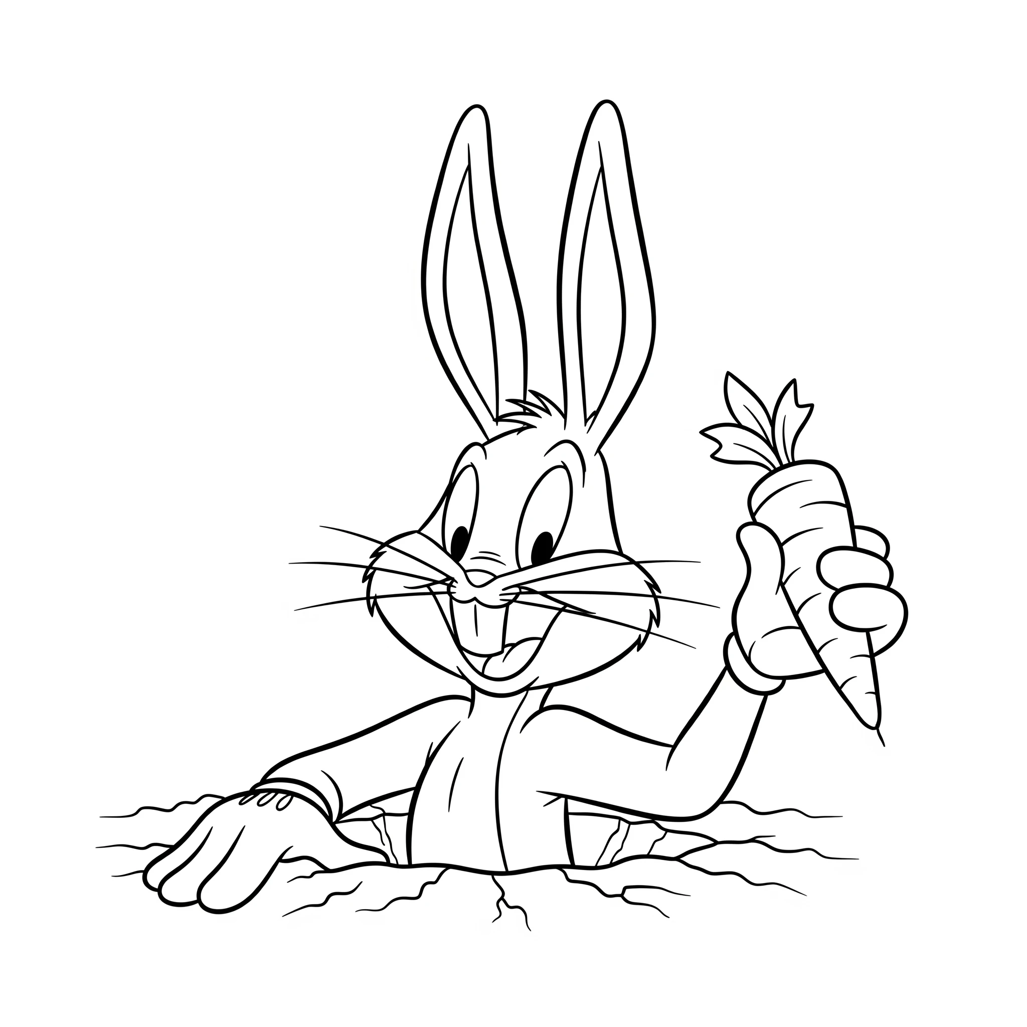 coloriage Looney Tunes à imprimer pour enfant de 7 ans 1