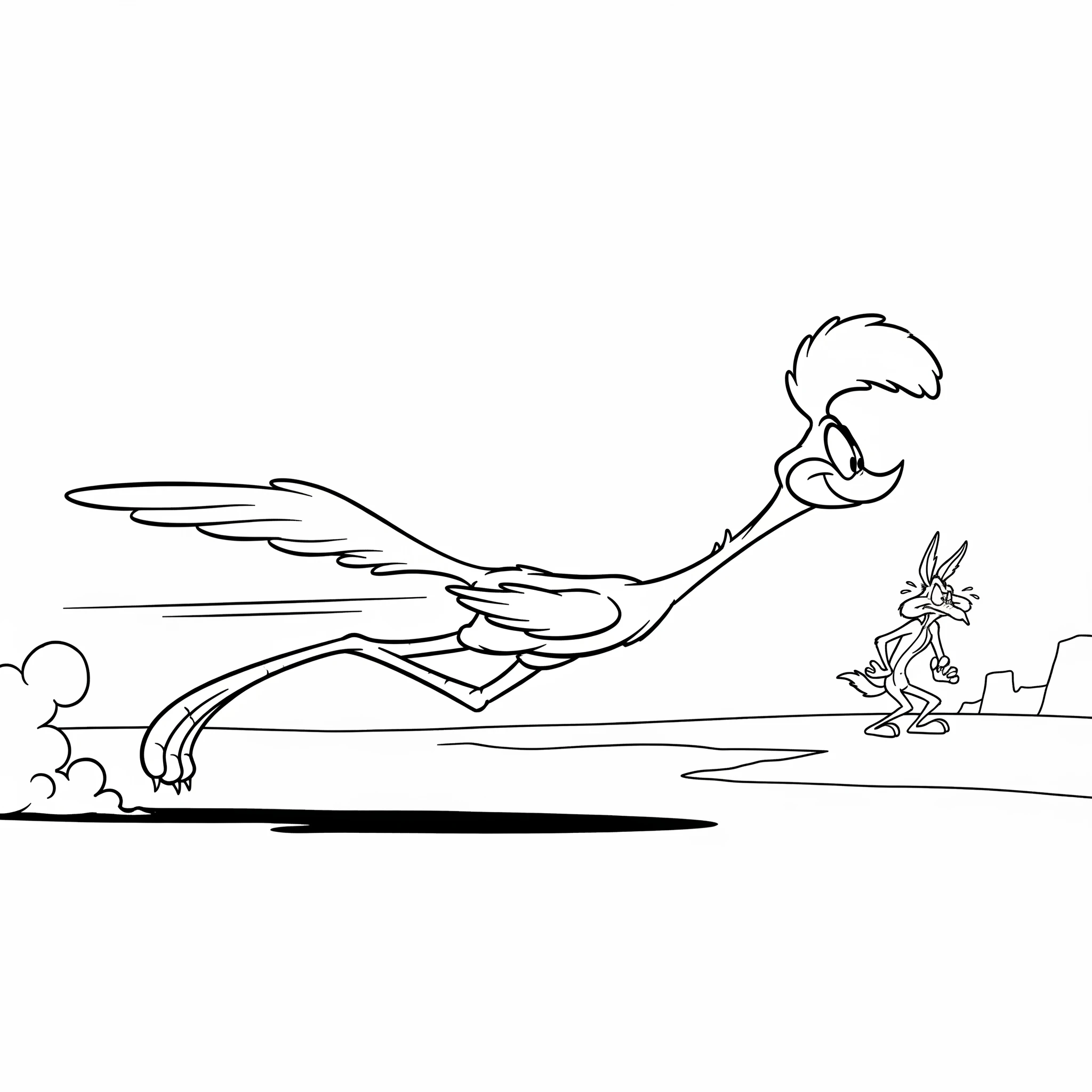 coloriage Looney Tunes pour enfant de 8 ans 1