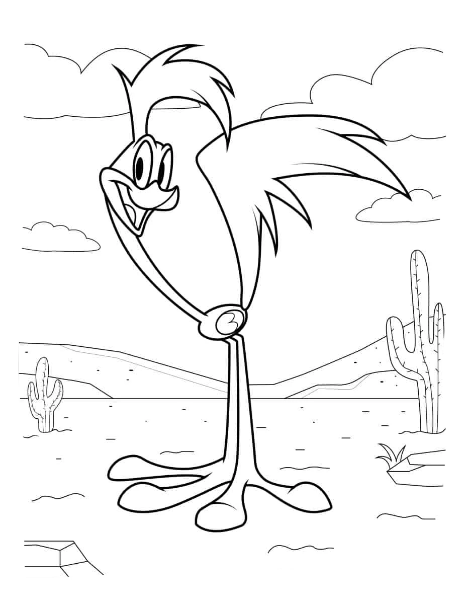 coloriage Looney Tunes à imprimer pour enfant de 12 ans