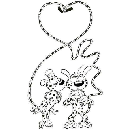 coloriage Marsupilami pour enfant de 10 ans