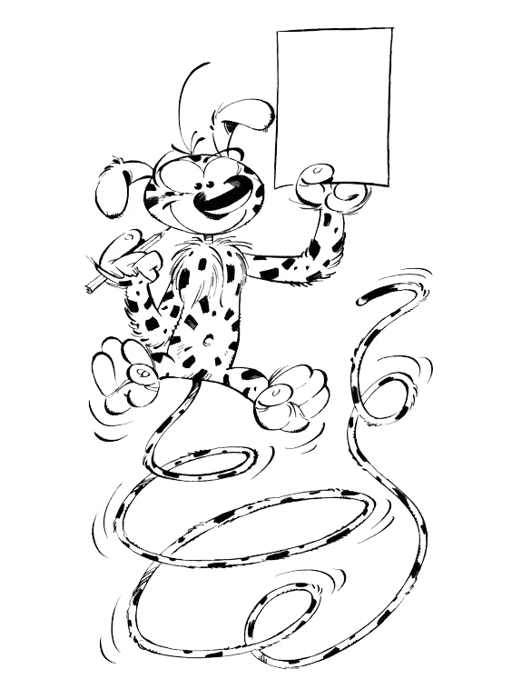 coloriage Marsupilami a colorier en ligne