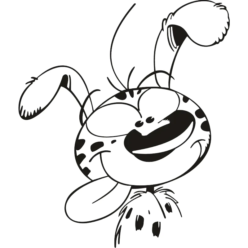 coloriage Marsupilami pour enfant à imprimer