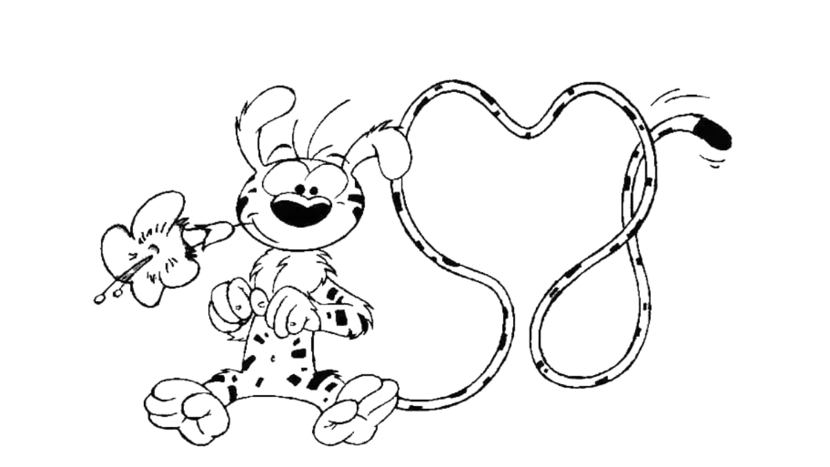 coloriage Marsupilami en ligne