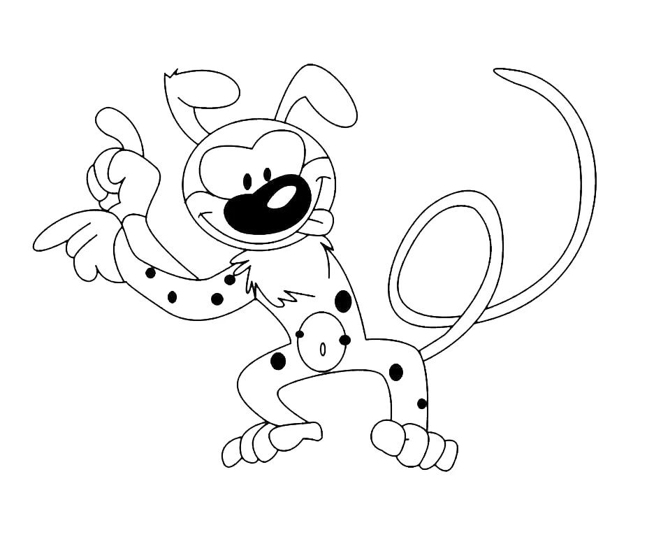 coloriage Marsupilami à imprimer