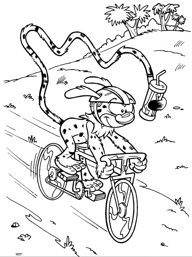 coloriage Marsupilami pour enfants a imprimer gratuit