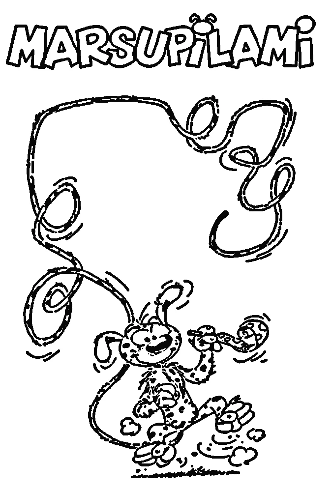 coloriage Marsupilami gratuit