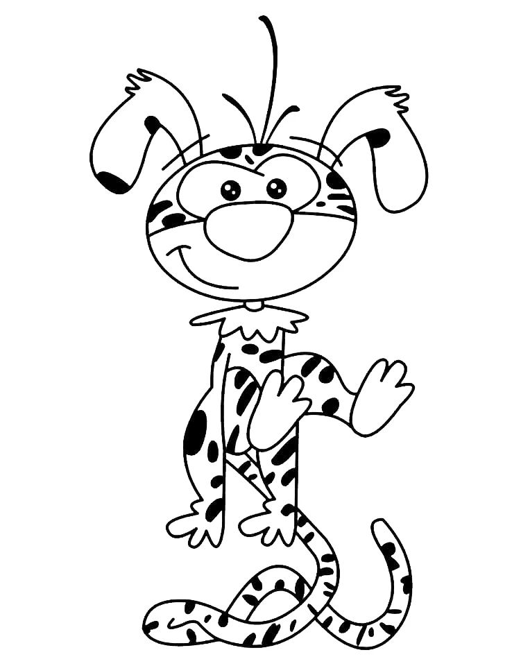 coloriage Marsupilami pour enfant gratuit