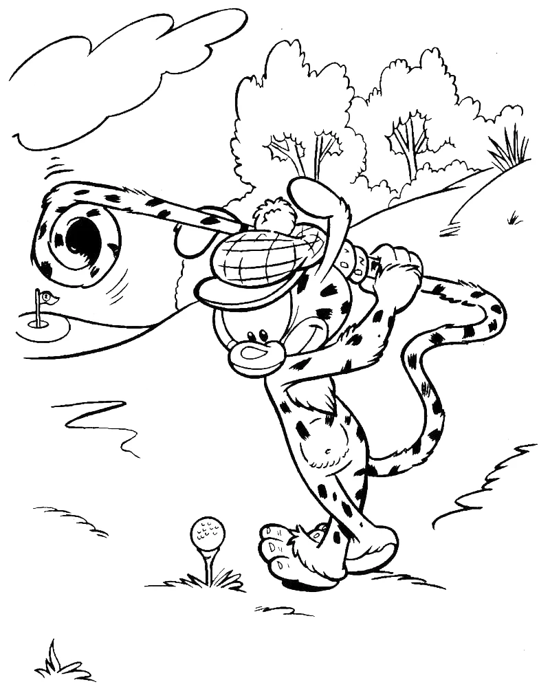 coloriage Marsupilami et decoupage a imprimer gratuit 1
