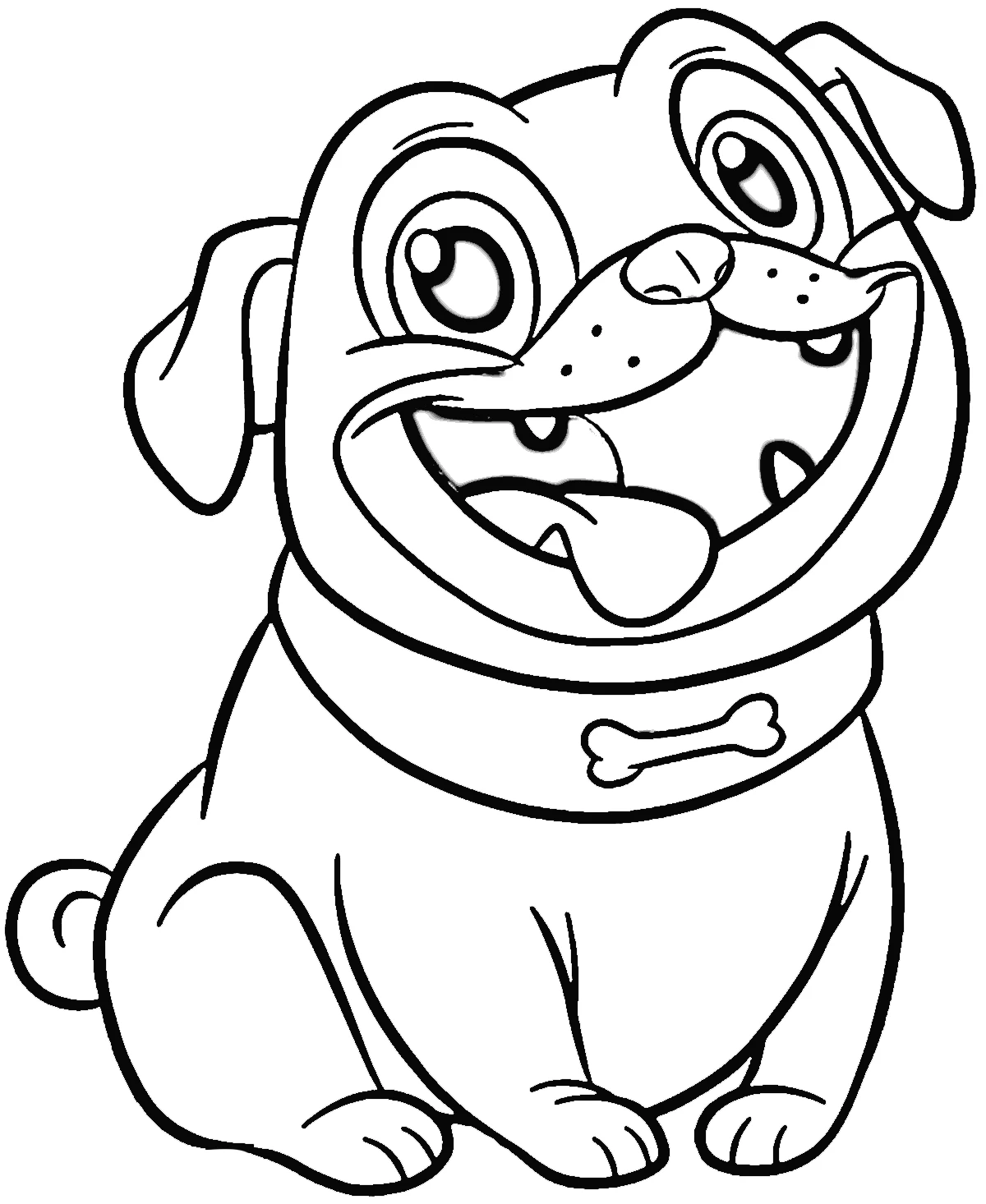 coloriage Puppy Dog Pals à imprimer pour enfant de 2 ans