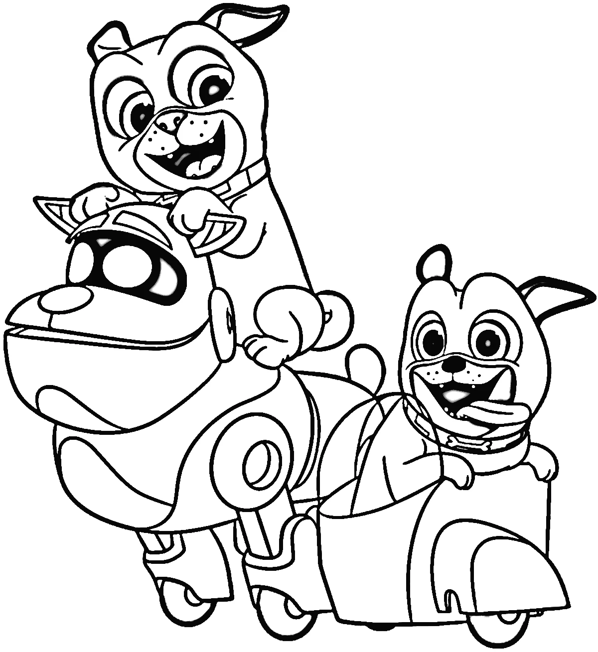 coloriage Puppy Dog Pals a telecharger