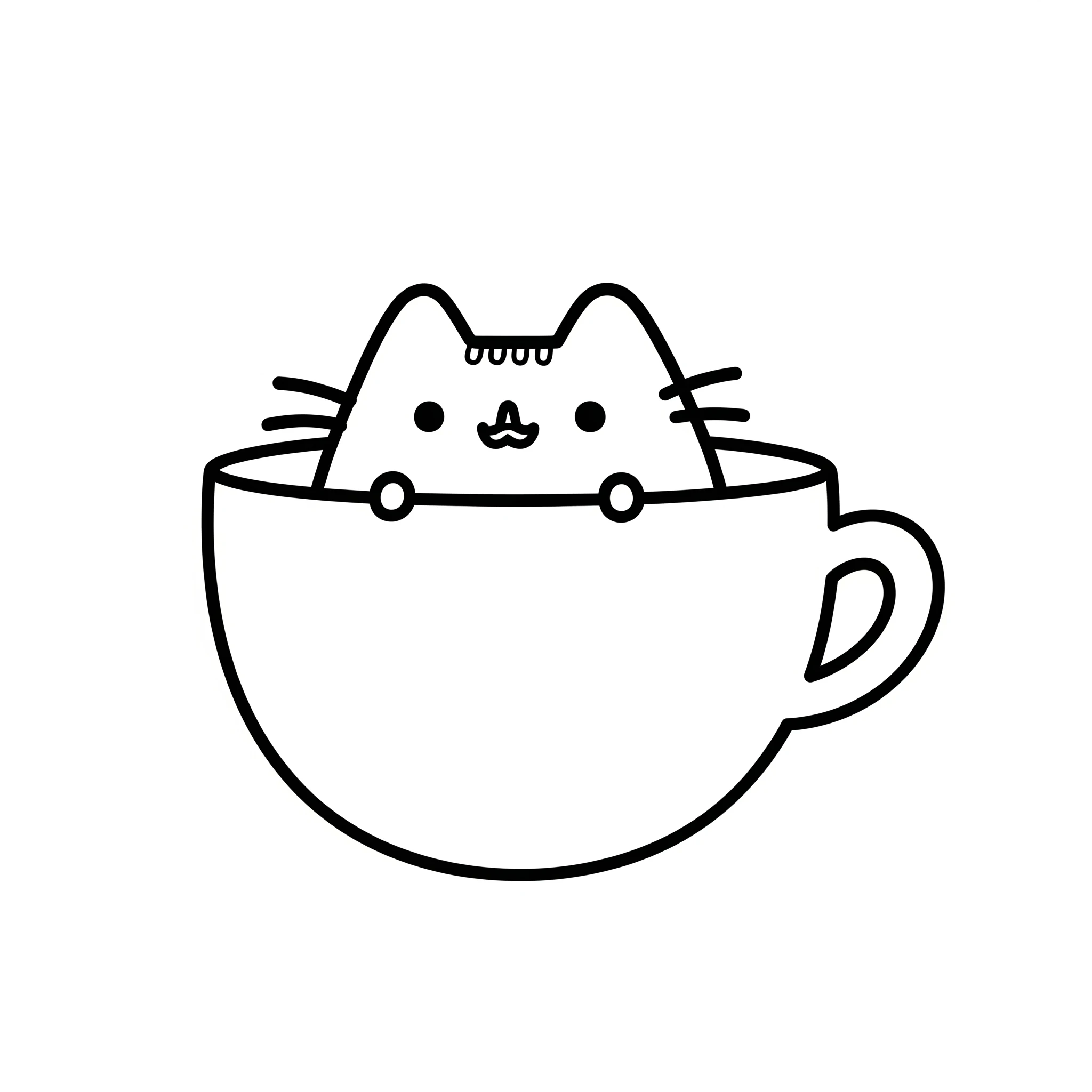 coloriage Pusheen pour enfants