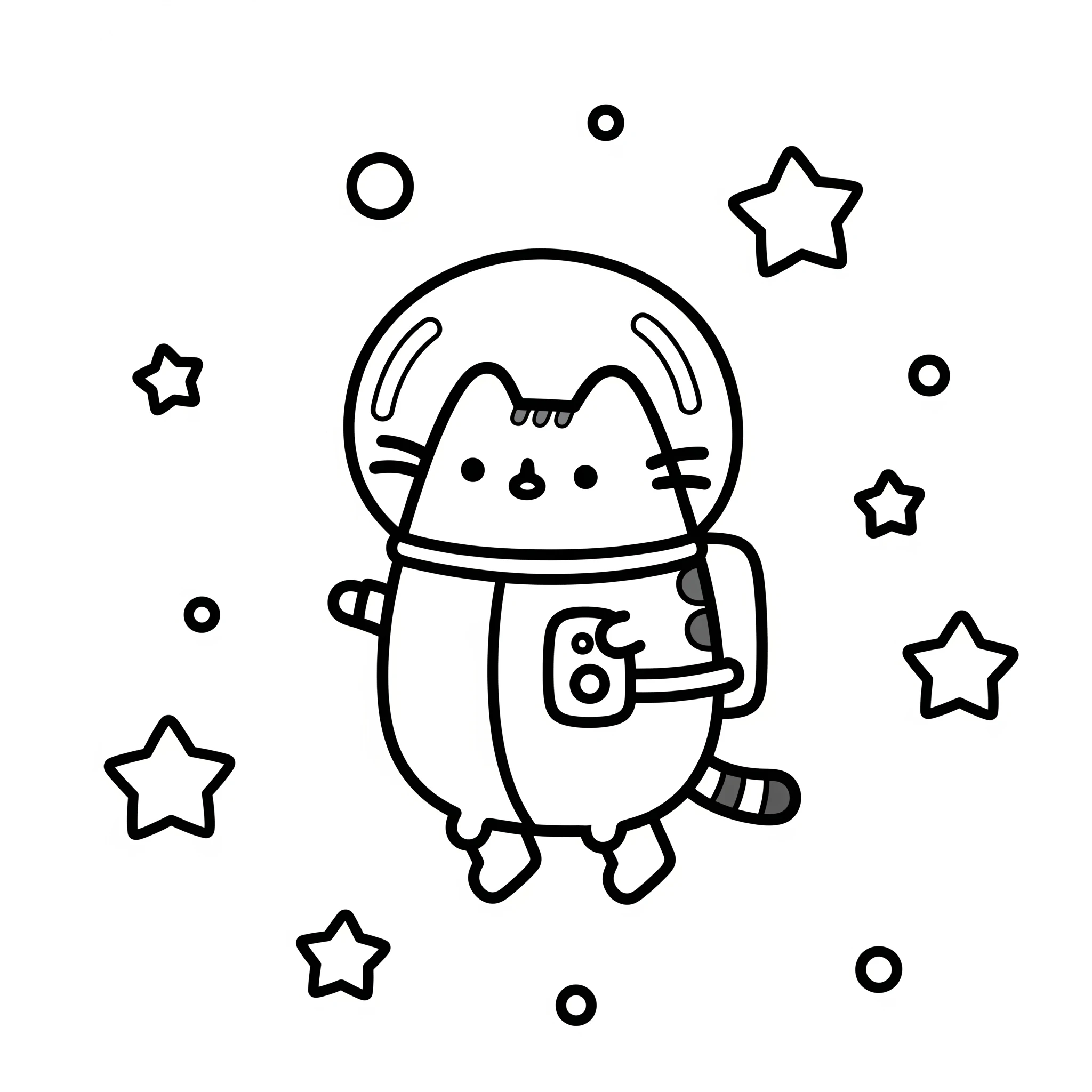 imprimer coloriage Pusheen gratuit