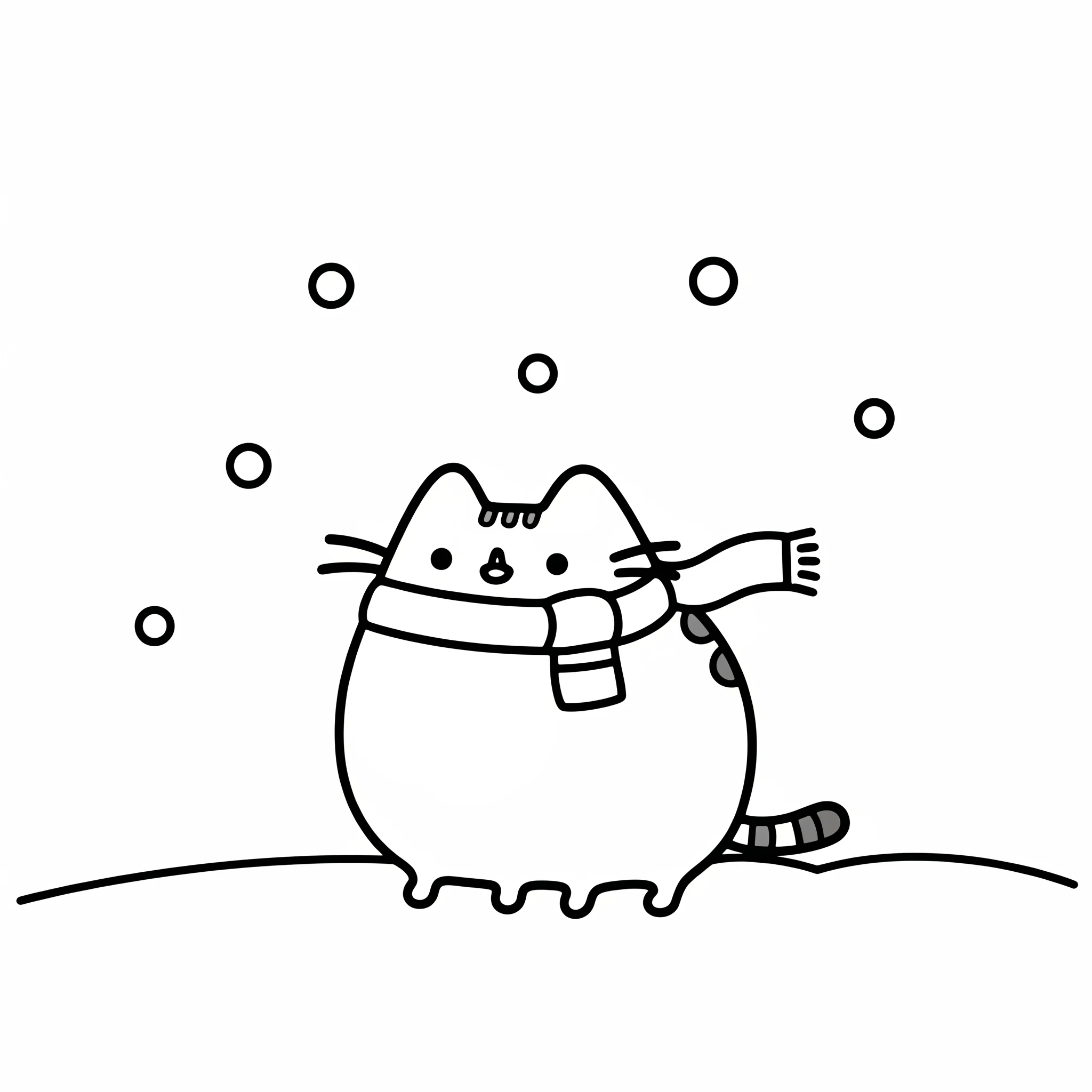 coloriage Pusheen pour enfant à imprimer