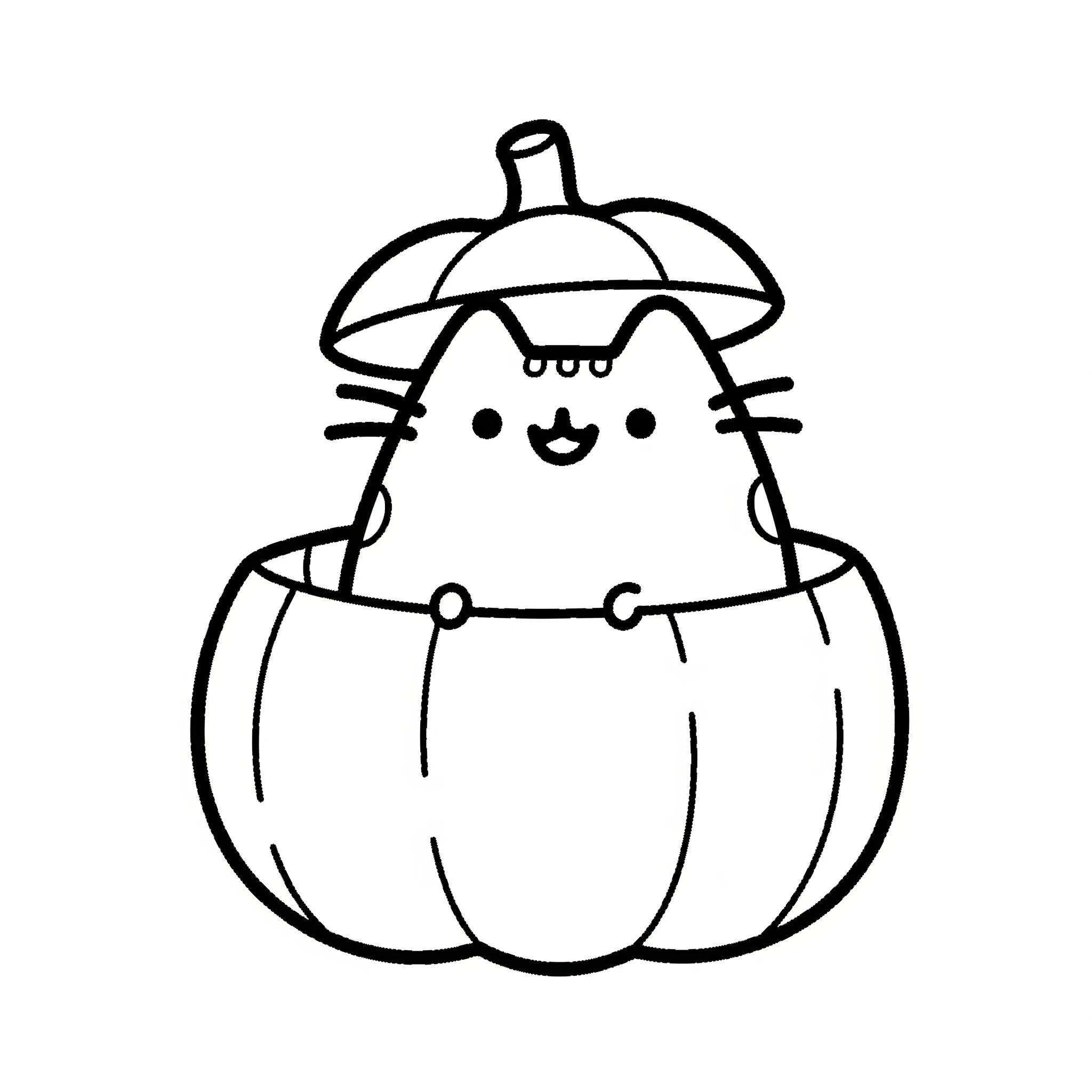 coloriage Pusheen d'enfant a imprimer