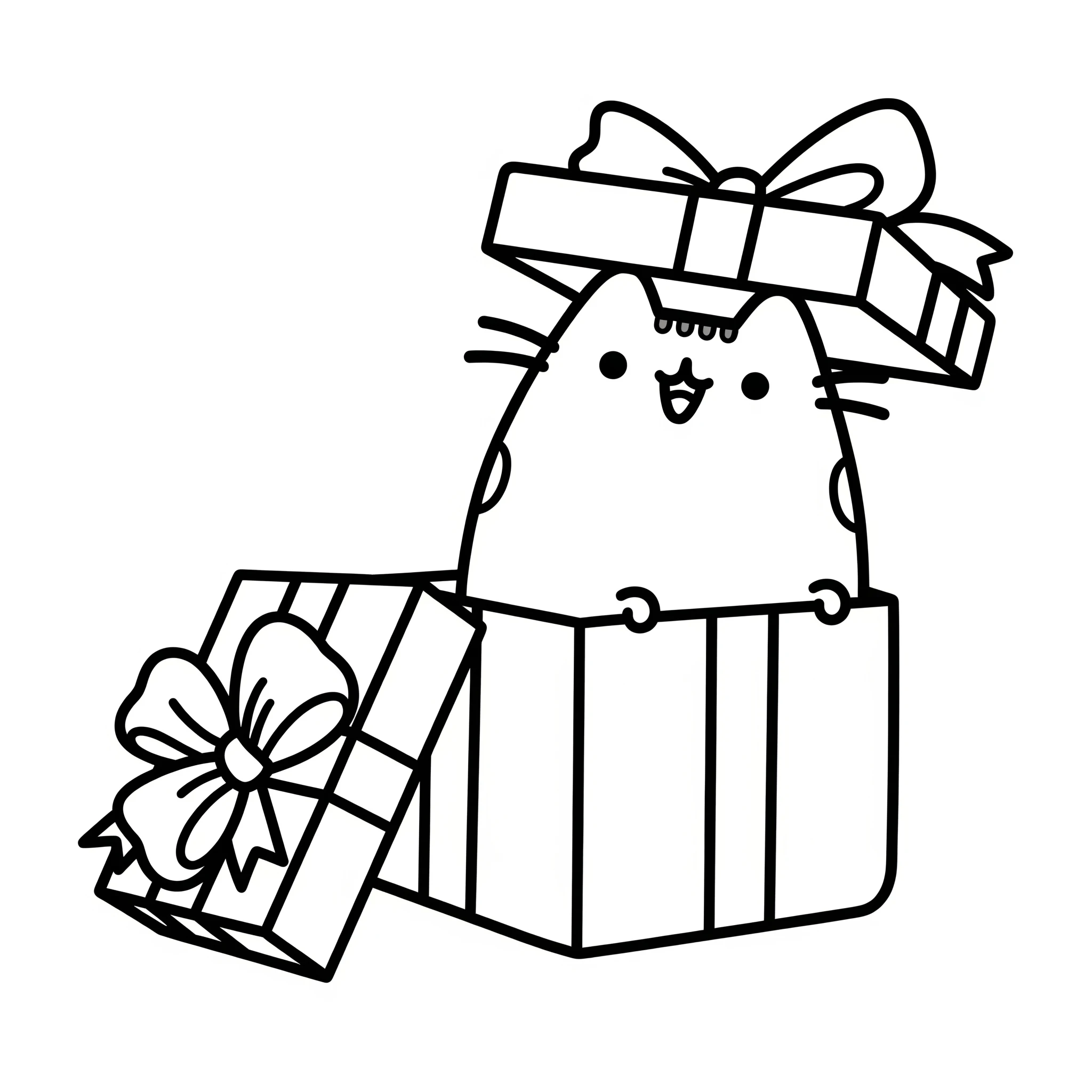coloriage Pusheen à imprimer pour enfants