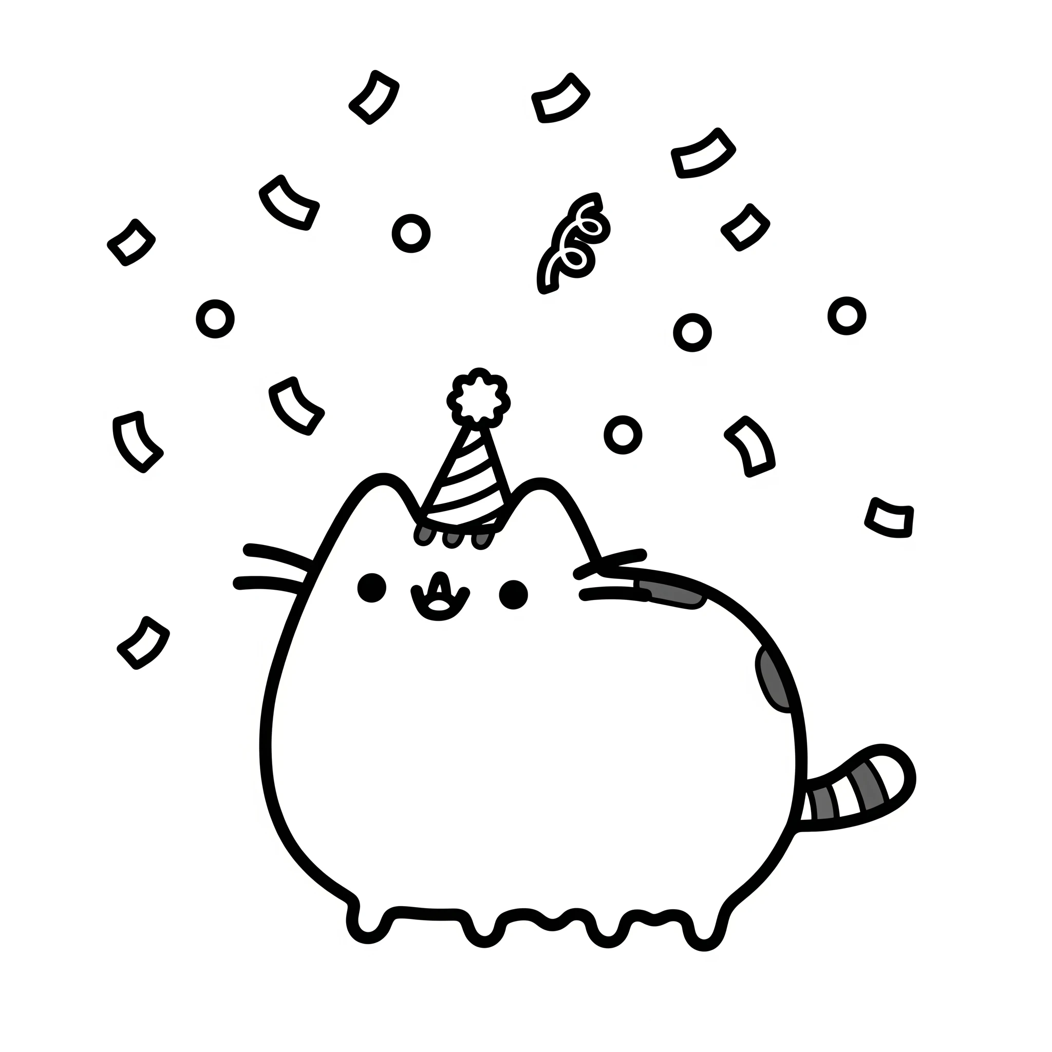 coloriage Pusheen et dessin a imprimer