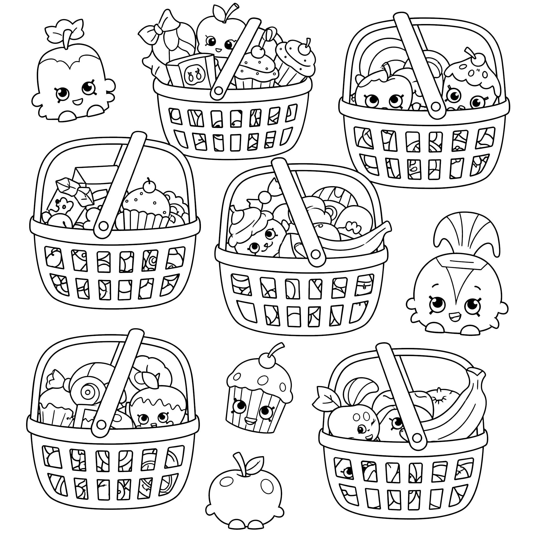 coloriage Shopkins à imprimer kawaii