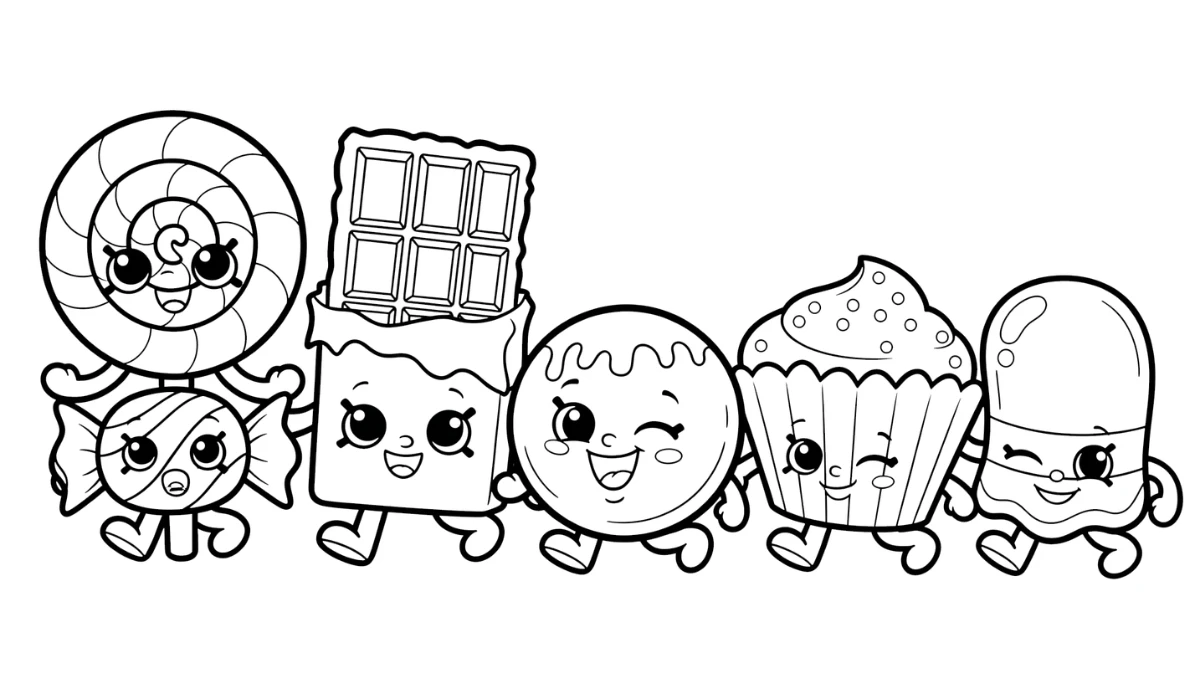 image de coloriage Shopkins pour enfant