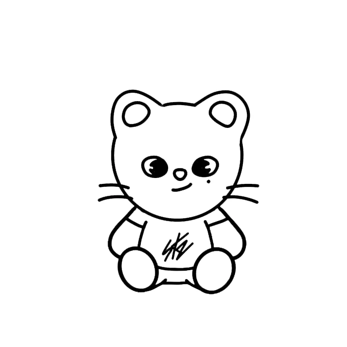 coloriage Skzoo et decoupage