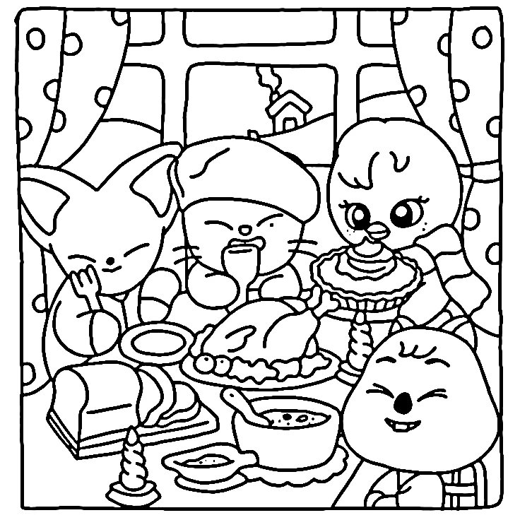 coloriage Skzoo pour enfants a imprimer gratuit