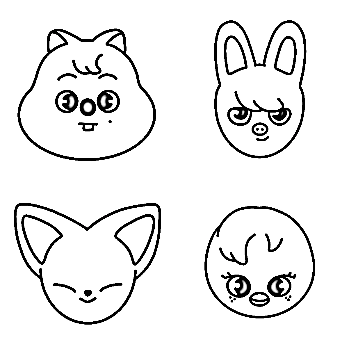 coloriage Skzoo pour enfants à imprimer