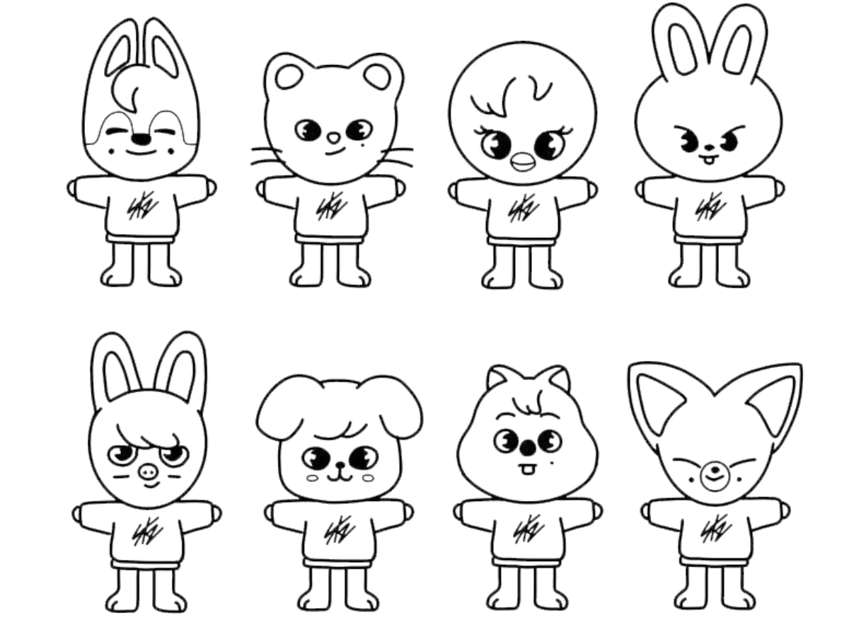coloriage Skzoo à imprimer pdf gratuit