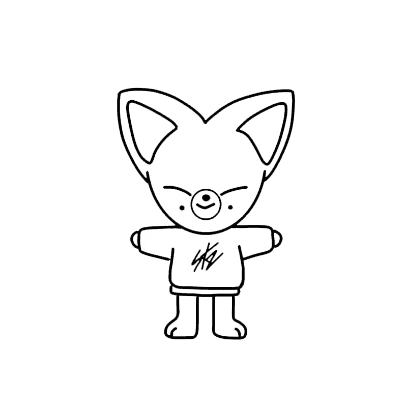 coloriage Skzoo gratuit à imprimer