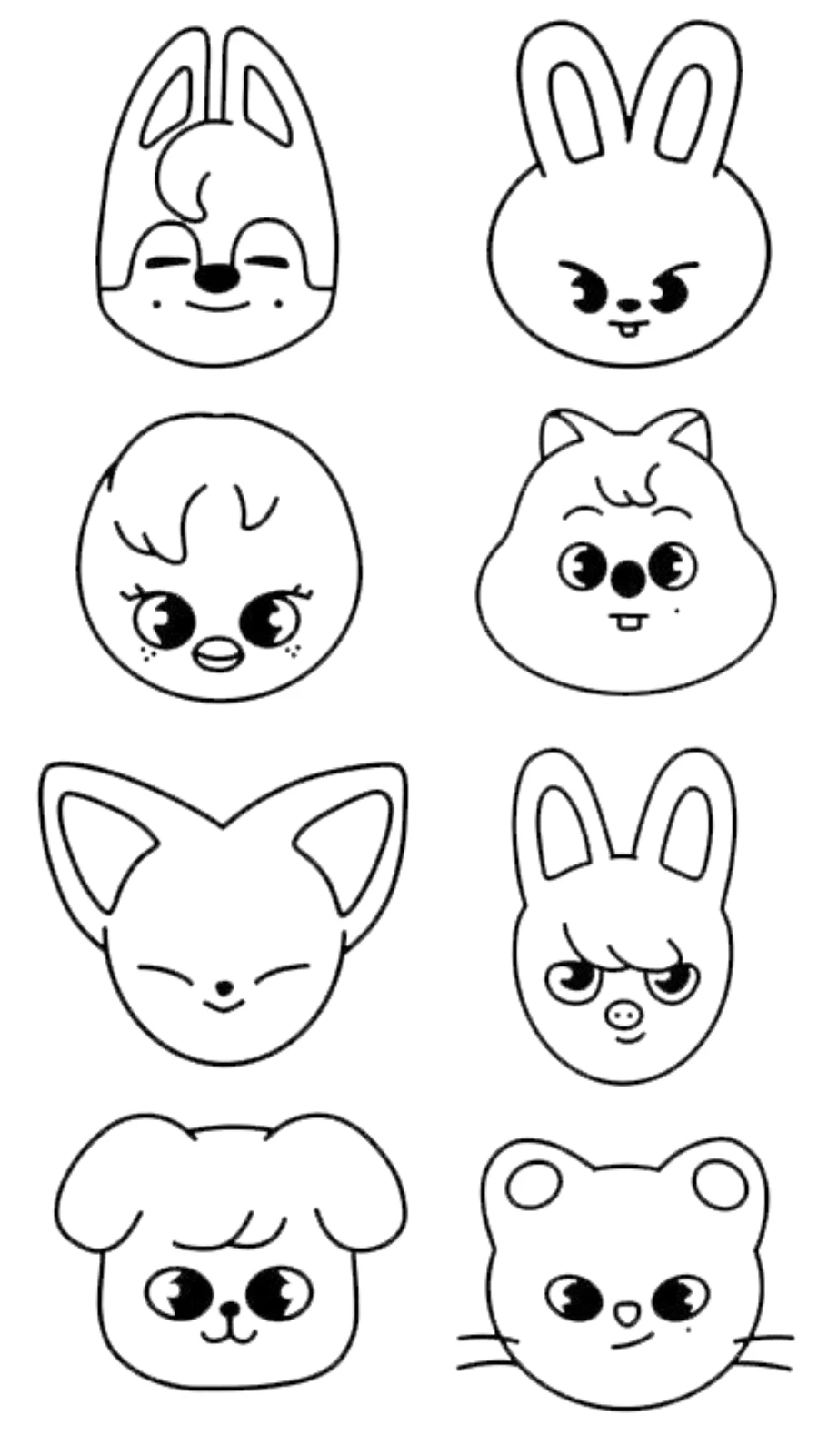 coloriage Skzoo et apprentissage
