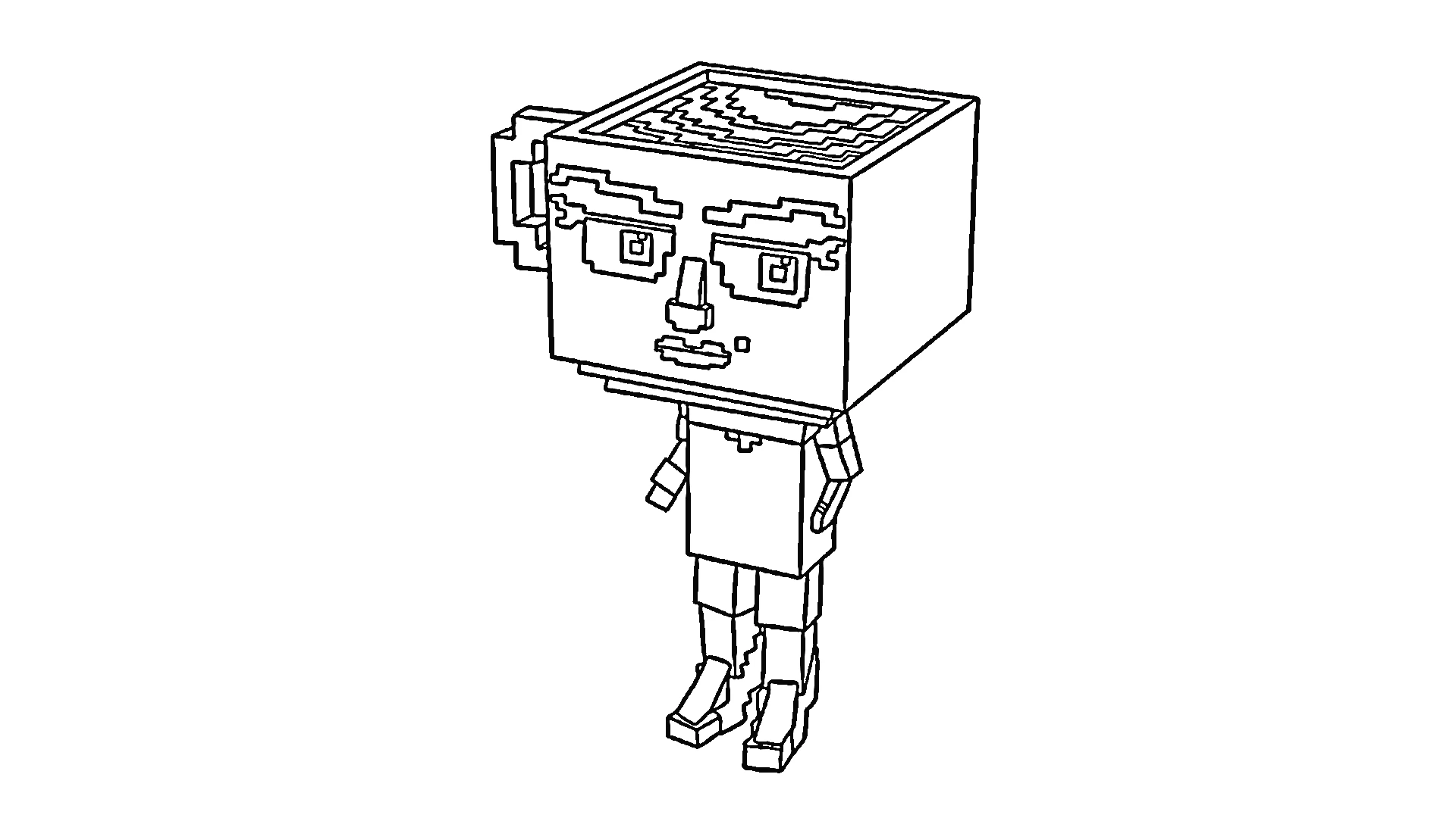 coloriage Steal a Brainrot gratuit a imprimer