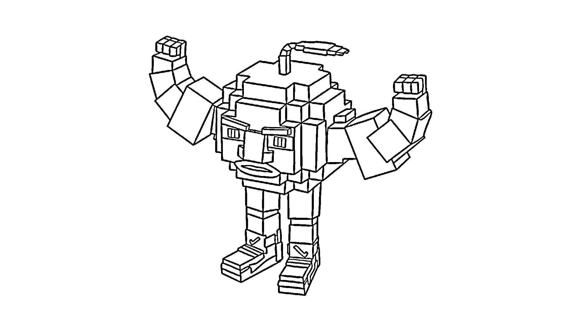 image de coloriage Steal a Brainrot pour enfant